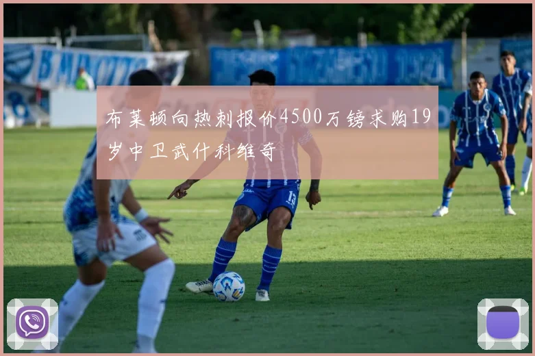 布莱顿向热刺报价4500万镑求购19岁中卫武什科维奇