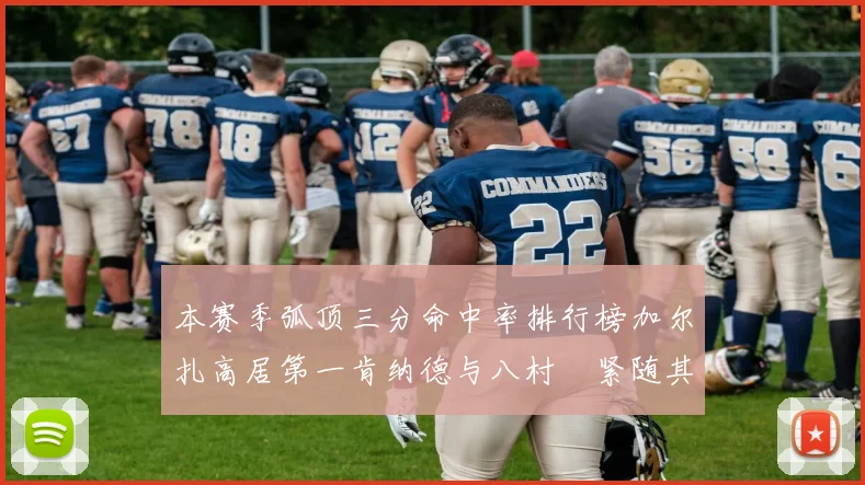 本赛季弧顶三分命中率排行榜加尔扎高居第一肯纳德与八村塁紧随其后